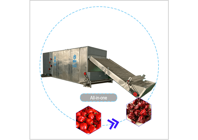 Pepper drying machine